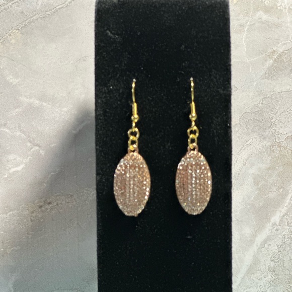 Chic Gold Crystal Earrings - Picture 3 of 3